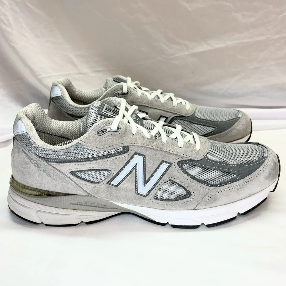 New Balance 990v4 Running Shoes Mens US 14 D Gray Sneakers USA M990GL4